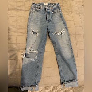 Citizens of Humanity jeans, size 23, high waisted, ripped
